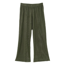画像をギャラリービューアに読み込む, ワイドパンツ プリーツパンツ レディース 秋 10分丈 ボトム ズボン M-L L-LL 大人可愛い 無地 ゆったり 美脚 婦人 女性 カジュアル 通勤 ロングパンツ 体型カバー