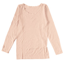 画像をギャラリービューアに読み込む, レディース 肌着 長袖 綿100% 婦人 無地 丸首 9分丈 両起毛 日本製 M L LL 裏起毛 あったかインナー 起毛 綿 コットン 暖かい トップス 防寒 静電気 冬