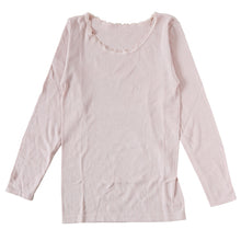 画像をギャラリービューアに読み込む, レディース 肌着 長袖 綿100% 婦人 無地 丸首 9分丈 両起毛 日本製 M L LL 裏起毛 あったかインナー 起毛 綿 コットン 暖かい トップス 防寒 静電気 冬