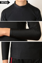 画像をギャラリービューアに読み込む, 子供 スポーツインナー uvカット 長袖 ハイネック 冷感 キッズ ジュニア 100~160cm (シャツ 小学生 中学生 スポーツ インナー 黒 子供用 男の子 女の子 紫外線対策 ラッシュガード )