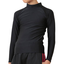画像をギャラリービューアに読み込む, 子供 スポーツインナー uvカット 長袖 ハイネック 冷感 キッズ ジュニア 100~160cm (シャツ 小学生 中学生 スポーツ インナー 黒 子供用 男の子 女の子 紫外線対策 ラッシュガード )