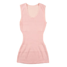 画像をギャラリービューアに読み込む, インナーシャツ レディース ベスト 背当て M~LL (インナー 婦人 寒さ対策 あたたかい 厚手生地 白鷺ニット 横編みM L LL) (在庫限り)