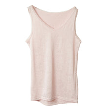 画像をギャラリービューアに読み込む, タンクトップ レディース インナー シルク M・L (下着 シャツ ノースリーブ ジャガード織) (在庫限り)