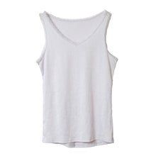 画像をギャラリービューアに読み込む, タンクトップ レディース インナー シルク M・L (下着 シャツ ノースリーブ ジャガード織) (在庫限り)