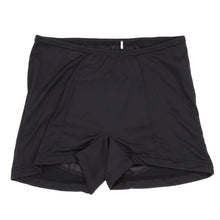 画像をギャラリービューアに読み込む, 重ね履きパンツ オーバーパンツ サニタリー 防水布付き 透け防止 1分丈 吸汗速乾 ドライ 快適 フィット感 優しい ストレッチ サラサラ さらり やや薄手 スカートの下に重ねて安心 無地 ブラック 黒 透けない 伸縮性 スカート ズボンの下 レディース 女子 高校生 M L LL (在庫限り)