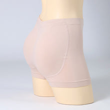 画像をギャラリービューアに読み込む, レディース 美尻ショーツ 尻パッド付き ショーツ 1分丈 ヒップアップ S M L 婦人 下着 パンツ ヒップパッド付き デスクワーク ボリュームアップ 美尻 コスプレ ドレス パンティ 補正 補整下着