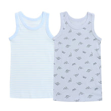画像をギャラリービューアに読み込む, 2枚組 男の子 タンクトップ 綿100 肌着 子供 キッズ 100cm 110cm 120cm 130cm 下着 ランニング シャツ 子ども 男児 インナー ノースリーブ ボーイズ コットン 肌に優しい 快適