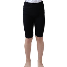 画像をギャラリービューアに読み込む, キッズ スパッツ レギンス 綿 膝上 5分丈 100cm~160cm 子供 子ども 女の子 男の子 ジュニア インナー パンツ 黒 深ばき ひざ丈 保育園 小学生 下着