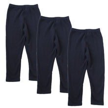 画像をギャラリービューアに読み込む, 【3枚セット】ガールズスパッツ 7分丈スパッツ 黒 100cm~160cm (子供 子ども 女の子 男の子 ジュニア インナー パンツ 黒 深ばき ひざ下 保育園 小学生 下着)