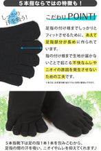 画像をギャラリービューアに読み込む, 5本指ソックス レディース用 黒 16cm~30cm (水虫対策 五本指靴下 クルー丈 大きいサイズ 婦人 女性 ビジネス スポーツ 立ち仕事)