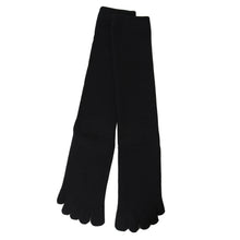 画像をギャラリービューアに読み込む, 5本指ハイソックス 男女兼用 黒 23cm~30cm (水虫対策 五本指靴下 大きいサイズ メンズ 紳士 男性 レディース 婦人 女性 ビジネス スポーツ 立ち仕事)