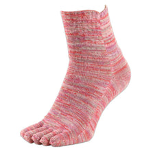 画像をギャラリービューアに読み込む, 5本指ソックス レディース 口ゴム ゆったり 綿 5本指靴下 クルーソックス 22-24cm 五本指ソックス 靴下 クルー丈 ソックス カラフル カラー 女性 日本製 吸汗 丈夫 おしゃれ かわいい 締め付けない