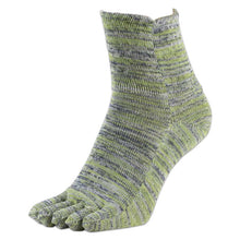 画像をギャラリービューアに読み込む, 5本指ソックス レディース 口ゴム ゆったり 綿 5本指靴下 クルーソックス 22-24cm 五本指ソックス 靴下 クルー丈 ソックス カラフル カラー 女性 日本製 吸汗 丈夫 おしゃれ かわいい 締め付けない (在庫限り)