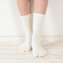 画像をギャラリービューアに読み込む, 5本指ソックス レディース 靴下 五本指 ヘンプ クルー丈 22-24cm クルーソックス 5本指靴下 麻 女性 蒸れない 日本製 (在庫限り)