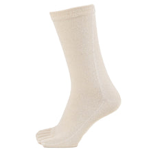 画像をギャラリービューアに読み込む, メンズ 5本指ソックス シルク レギュラー丈 日本製 24-26cm 男性用 紳士 ソックス 5本指 靴下 五本指 クルー丈 クルーソックス シルク混 絹 (在庫限り)