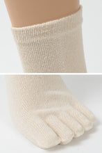 画像をギャラリービューアに読み込む, 5本指ソックス レディース シルク クルーソックス 22-24cm (靴下 5本指 ソックス 蒸れない 日本製 5本指靴下 五本指ソックス) (在庫限り)