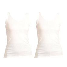 画像をギャラリービューアに読み込む, Suteteko 素肌ドライ汗取り付きタンクトップ 2枚組 3L・4L (大きいサイズ 大きめ 大寸 タンクトップ 吸汗 速乾 脇汗 レディース 女性 インナー)