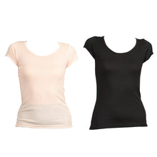 画像をギャラリービューアに読み込む, 脇汗 インナー 半袖 レディース 汗取り付き フレンチ袖 シャツ 2枚組 3L・4L 大きいサイズ 下着 肌着 薄手 汗染み防止 汗取りインナー 2分袖 吸汗速乾 脇汗対策 汗とり 機能性インナー 大きめ 涼しい 大寸 女性 婦人