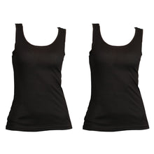 画像をギャラリービューアに読み込む, 素肌ドライ カップ付き タンクトップ 2枚組 S~LL (レディース 下着 インナー ブラトップ カップ付インナー S M L LL 夏 汗 乾きやすい)