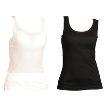 画像をギャラリービューアに読み込む, Suteteko 素肌ドライカップ付きタンクトップ 2枚組 3L・4L (カップ付きインナー インナータンクトップ インナー 吸汗 速乾 レディース 女性 下着 大きいサイズ 大きめ 大寸)