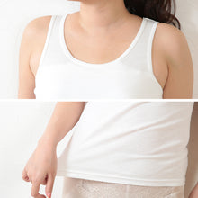 画像をギャラリービューアに読み込む, 綿100% タンクトップ カップ付き レディース ブラトップ アンダーゴムなし 締め付けない インナー 3枚組 M~LL パッド付き 下着 肌着 コットン セット ノースリーブ シャツ ゆったり