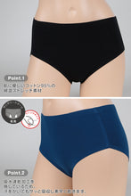画像をギャラリービューアに読み込む, Suteteko レディース シームレスサニタリーショーツ 夜用 M~LL (綿ベア天 生理用ショーツ 多い日用 吸水速乾加工 羽つきナプキン対応 切りっぱなし 綿混ストレッチ) (在庫限り)