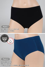 画像をギャラリービューアに読み込む, 【3枚セット】Suteteko 綿ベア天メルト 婦人サニタリーショーツ 夜用 3L~5L (綿ベア天 生理用ショーツ 多い日用 吸水速乾加工 羽つきナプキン対応 切りっぱなし 綿混ストレッチ) (在庫限り)