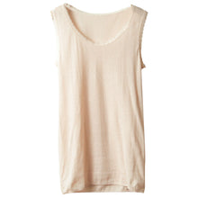 画像をギャラリービューアに読み込む, 綿100% タンクトップ レディース インナー M~LL (下着 綿 締め付けない ガーゼ 肌着 レース 冷えとり ノースリーブ シャツ 日本製)
