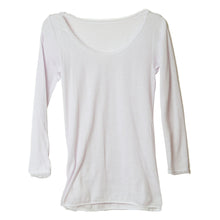 画像をギャラリービューアに読み込む, 綿100% インナー レディース 長袖 ガーゼ 8分袖 シャツ M~LL 下着 肌着 締め付けない コットン 綿 婦人 女性 冷えとり あったか 暖かい 日本製 レース