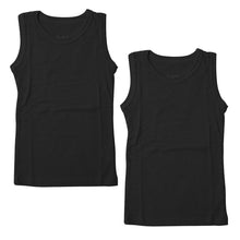 画像をギャラリービューアに読み込む, タンクトップ キッズ 子供 無地 2枚セット 110cm~160cm (女の子 男の子 ジュニア リブ ノースリーブ ランニングシャツ おしゃれ インナー 重ね着 子供服 110 120 130 140 150 160) (在庫限り)