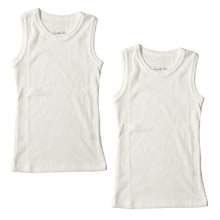 画像をギャラリービューアに読み込む, タンクトップ キッズ 子供 無地 2枚セット 110cm~160cm (女の子 男の子 ジュニア リブ ノースリーブ ランニングシャツ おしゃれ インナー 重ね着 子供服 110 120 130 140 150 160) (在庫限り)