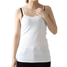 画像をギャラリービューアに読み込む, キャミソール 綿100% インナー レディース 肌着 リブ S~5L 婦人 下着 女性 締め付けない ノースリーブ 無地 シンプル コットン 大きいサイズ ll 3l 4l 5l ゆったり 締め付けない