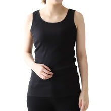 画像をギャラリービューアに読み込む, タンクトップ 綿100% インナー レディース リブ 肌着 S~5L 下着 女性 ゆったり 婦人 シンプル ll 3l 4l 5l 大きいサイズ 締め付けない 伸びる 伸縮性 丈長め