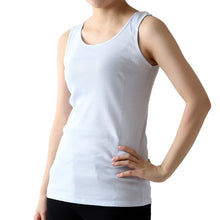 画像をギャラリービューアに読み込む, タンクトップ 綿100% インナー レディース リブ 肌着 S~5L 下着 女性 ゆったり 婦人 シンプル ll 3l 4l 5l 大きいサイズ 締め付けない 伸びる 伸縮性 丈長め