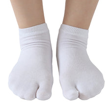 画像をギャラリービューアに読み込む, 足袋靴下 足袋ソックス 靴下 足袋型 ソックス スニーカーソックス メンズ 大きいサイズ レディース 薄手 綿 22-24cm~28-30cm スニーカー丈 白 黒 グレー 男性 外反母趾 運動 ウォーキング ランニング