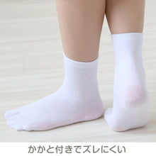 画像をギャラリービューアに読み込む, 足袋靴下 キッズ レディース 小さいサイズ クルーソックス 薄手 足袋ソックス 子供 靴下 14-18cm・18-22cm ソックス 夏用 蒸れない 女の子 男の子 白 黒