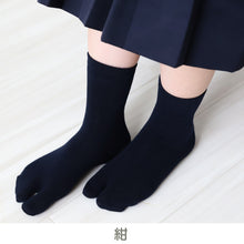 画像をギャラリービューアに読み込む, 足袋靴下 キッズ レディース 小さいサイズ クルーソックス 薄手 足袋ソックス 子供 靴下 14-18cm・18-22cm ソックス 夏用 蒸れない 女の子 男の子 白 黒