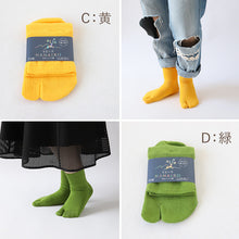 画像をギャラリービューアに読み込む, 足袋靴下 足袋ソックス タビソックス 靴下 ソックス 23-25cm レディース 日本製 カラフル 綿 コットン クルー丈 ゆったり 締めつけない (在庫限り)