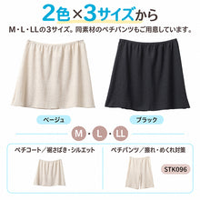 画像をギャラリービューアに読み込む, 総レース 通気性 ペチコート 夏 まとわりつき対策 レディース スカート インナー ワンピース インナー ミニ丈 M L LL ウエスト総ゴム よく伸びる 締めつけない 跡が残りにくい 汗ばんだ脚 張り付きにくい 裾さばき ペチスカート レース編み 日本製