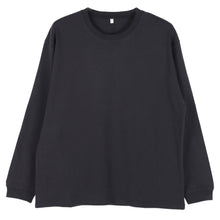 画像をギャラリービューアに読み込む, 綿100 長袖 Tシャツ 薄手 ルームウェア レディース メンズ ユニセックス S M L LL 3L 4L 綿100% ロンt トップスのみ コットン パジャマ 寝巻き 部屋着 丸首 夏向け 軽い 綿素材 家族 おそろい 大きいサイズ オーバーサイズ シンプル 無地 外出
