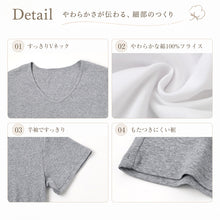 画像をギャラリービューアに読み込む, 綿100% メンズ インナー 半袖 tシャツ Vネック 薄手 定番 無地 白 黒 グレー 夏 冬 1年中 抗菌防臭 シンプル 肌着 下着 インナーシャツ S~LL