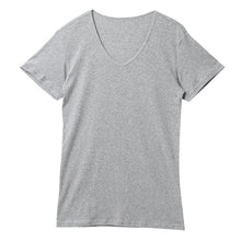画像をギャラリービューアに読み込む, 綿100% メンズ インナー 半袖 tシャツ Vネック 薄手 定番 無地 白 黒 グレー 夏 冬 1年中 抗菌防臭 シンプル 肌着 下着 インナーシャツ S~LL