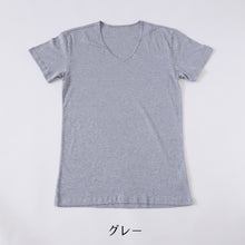 画像をギャラリービューアに読み込む, メンズ 綿100% Vネック インナー tシャツ 半袖 大きいサイズ 3L・4L 下着 男性 紳士 肌着 インナーシャツ 薄手 抗菌 防臭 3l 4l 白 黒 グレー V首