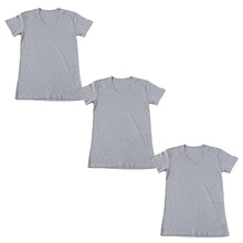 画像をギャラリービューアに読み込む, メンズ 綿100% VネックTシャツ インナーシャツ 半袖 大きいサイズ 3枚セット 3L 4L 下着 男性 紳士 肌着 インナー 薄手 抗菌 防臭 白 黒 グレー V首 コットン スーツ下 ビジネス ビジネスインナー オールシーズン 3枚組 まとめ売り