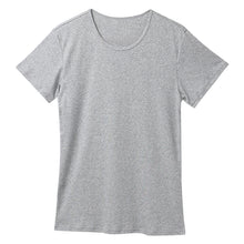 画像をギャラリービューアに読み込む, メンズ 綿100% インナー tシャツ 半袖 クルーネック 大きいサイズ 3L・4L 下着 男性 紳士 肌着 インナーシャツ 丸首 薄手 抗菌 防臭 3l 4l 白 黒 グレー