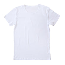画像をギャラリービューアに読み込む, メンズ 綿100% インナー tシャツ 半袖 クルーネック 大きいサイズ 3L・4L 下着 男性 紳士 肌着 インナーシャツ 丸首 薄手 抗菌 防臭 3l 4l 白 黒 グレー