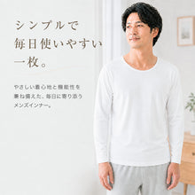 画像をギャラリービューアに読み込む, 綿100% メンズ インナー 長袖 tシャツ 丸首 クルーネック 3枚セット 3L 4L インナーシャツ 大きいサイズ 白 無地 男性 紳士 肌着 下着 アンダーウェア 3枚組 薄手 コットン