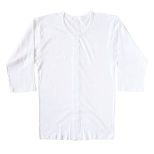 画像をギャラリービューアに読み込む, 前開きシャツ 紳士 介護 下着 7分袖 インナー 訳あり アウトレット S~5L S M L LL 3L 4L 5L 綿100% マジックテープ式 ワンタッチ肌着 シャツ メンズ 男性 B品 (在庫限り)