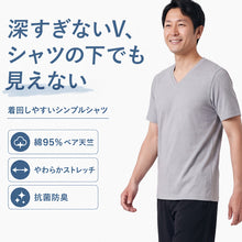 画像をギャラリービューアに読み込む, Tシャツ vネック メンズ インナー 綿 S~LL 3枚セット tシャツ 半袖 シャツ 下着 インナーシャツ V首 トップス 肌着 無地
