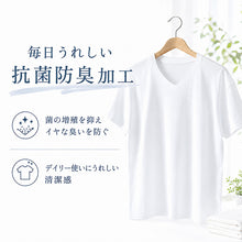 画像をギャラリービューアに読み込む, Tシャツ Vネック メンズ 半袖 大きいサイズ 3L・4L tシャツ 半袖シャツ 綿 下着 インナーシャツ V首 トップス 肌着 インナー